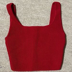 Babaton sculpt mint crop tank